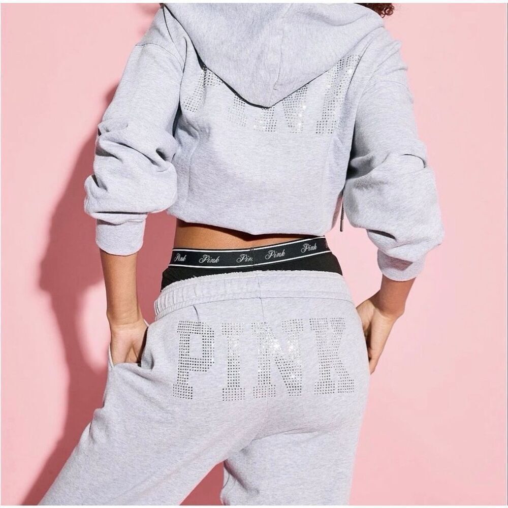 VS pink x Fashion show angel bling y2k sweatsuit pants sweatshirt hoodie coat